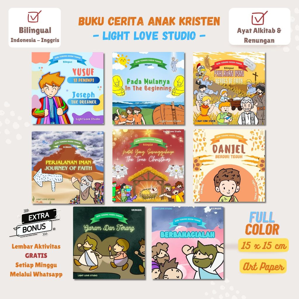 Buku Cerita Anak Kristen Light Love Studio
