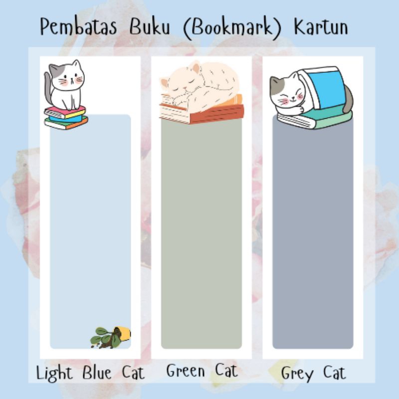 

[SATUAN] Pembatas Bookmark Buku Novel Komik Lucu 4 x 13 cm Murah