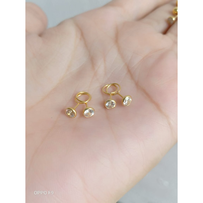 anting toge bayi emas muda