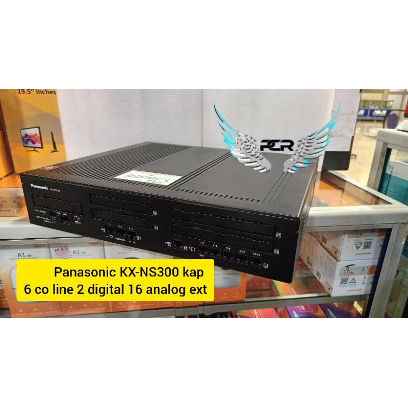 Pabx Panasonic KX-NS300 kapasitas 6 co line 2 digital 16 analog extension second (bekas)
