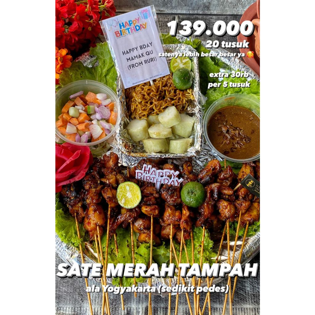 

Sate Merah ala Yogyakarta TAMPAH - Ready Fresh Homemade