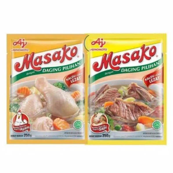 

Masako Ayam 123 gr & Sapi 100 gr