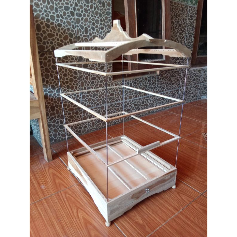 Sangkar Kotak No2 Tiang Besi&Fiber AMBRUKAN model diamond S.sangkar