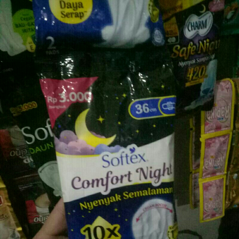 Softex comfort night 35cm sachetan isi 2pads