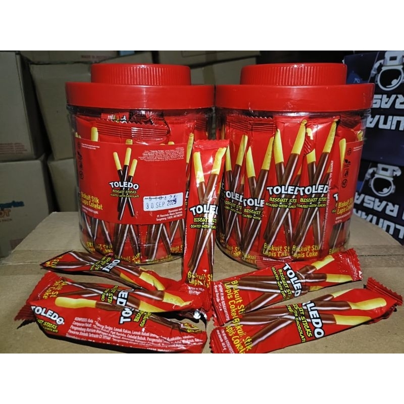 

Biscuit stcks coklat isi 60pcs 1 toples