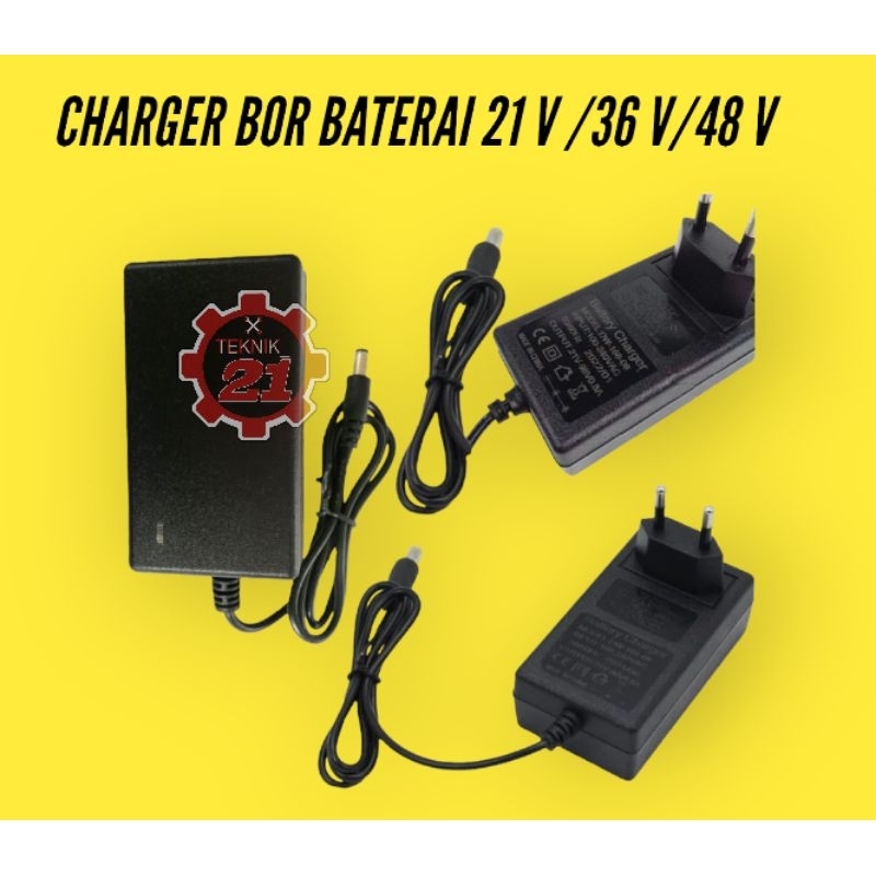 KEPALA CAS BOR BATERAI CHARGER BOR BATERAI 21 V 36 V JLD SUNC