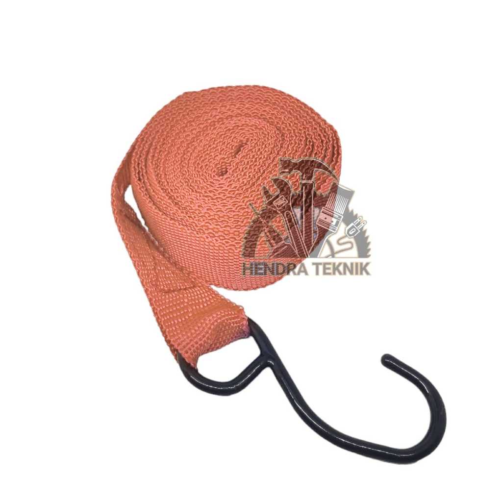 Tivana Home Rachet Tie Down 1" 5M Kecil Tali Krek Cargo Lashing 2,5Cm X 5 Meter Sabuk Pengikat