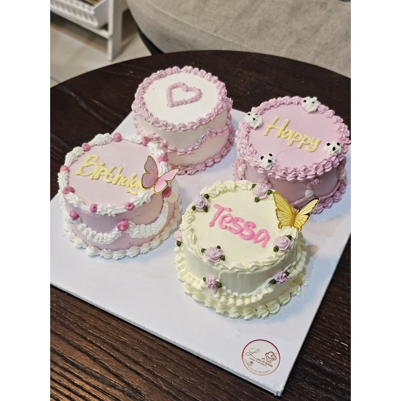 korean cake kekinian kue ultah viral korean cake isi 4 custom kue lunch box cake pita lucu