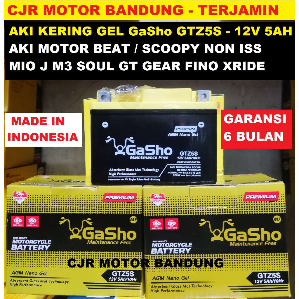 TERMURAH AKI MOTOR MATIC MF GTZ5S beat revo supra xride mio