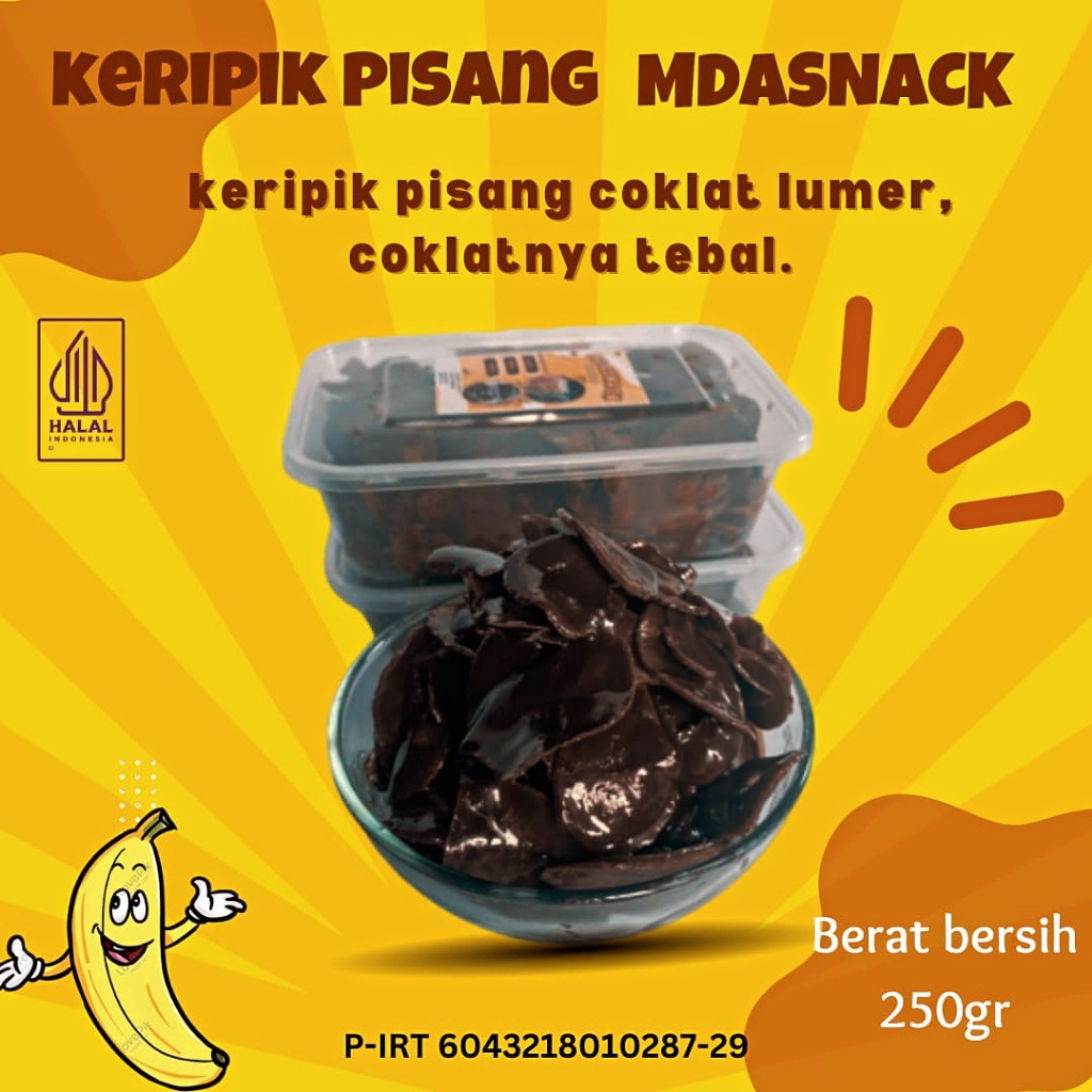 

Keripik Pisang Coklat/Keripik pisang Lumer/keripik pisang