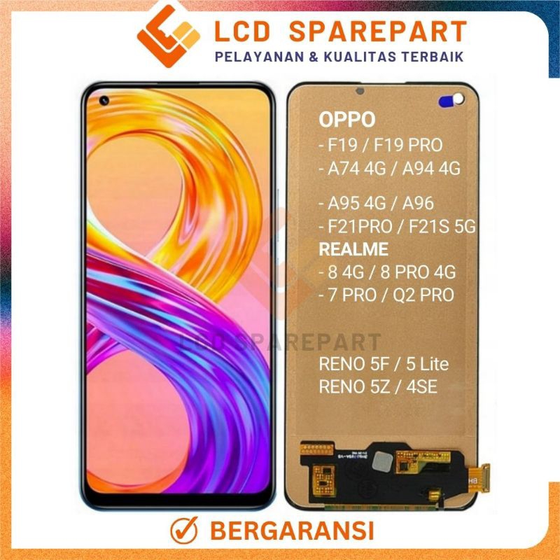 LCD Touchscreen Realme 8 (4G), Realme 8 Pro (4G), Realme 7 Pro (4G), Realme Q2 Pro (4G) ORI FULLSET