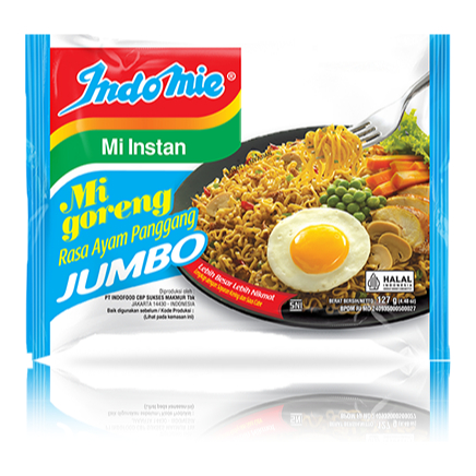 

Mahbubah - Indomie 127 g Mi Instan Goreng Jumbo Rasa Ayam Panggang