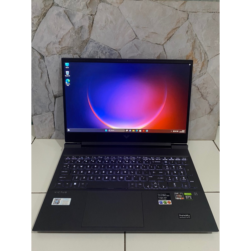Hp victus 16 ryzen 7-5800h ram 16/512 gb rtx 3060 6 gb 144hz fullset like new