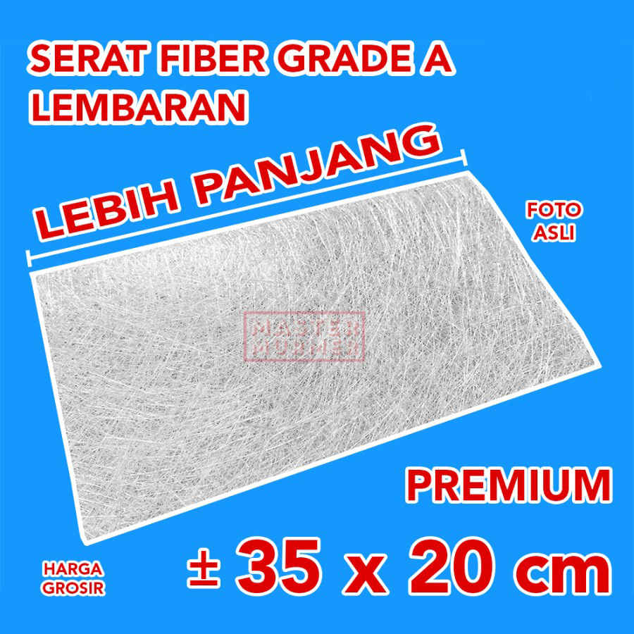 SERABUT SERAT FIBER FIBERGLASS LEMBARAN KECIL AQUAPROOF MATT KASA