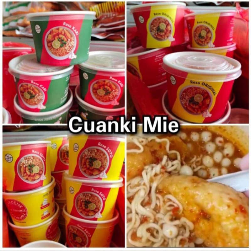 

1 cup cuanmie cuanki mie instan