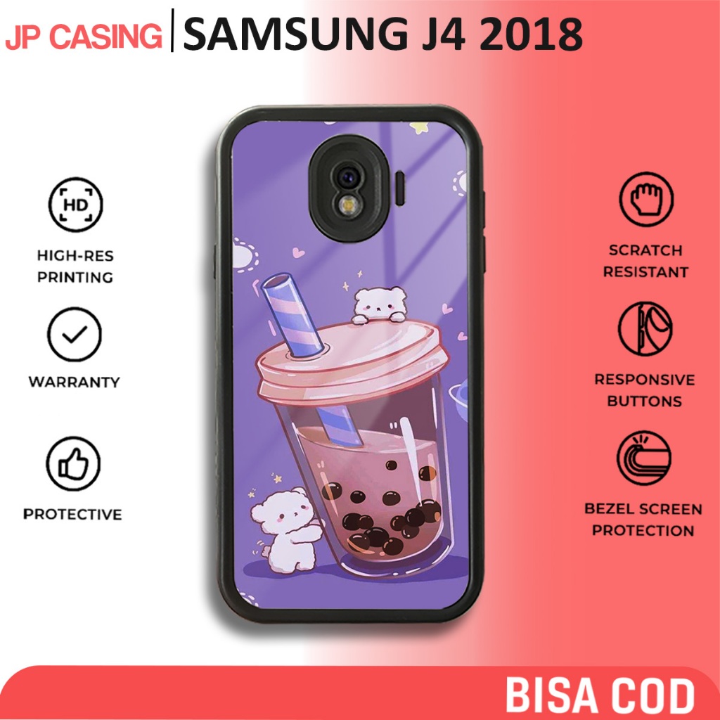 case hp samsung j4 2018  - casing samsung j4 2018 - motif cute bb - softcase hardcase glossy - casin