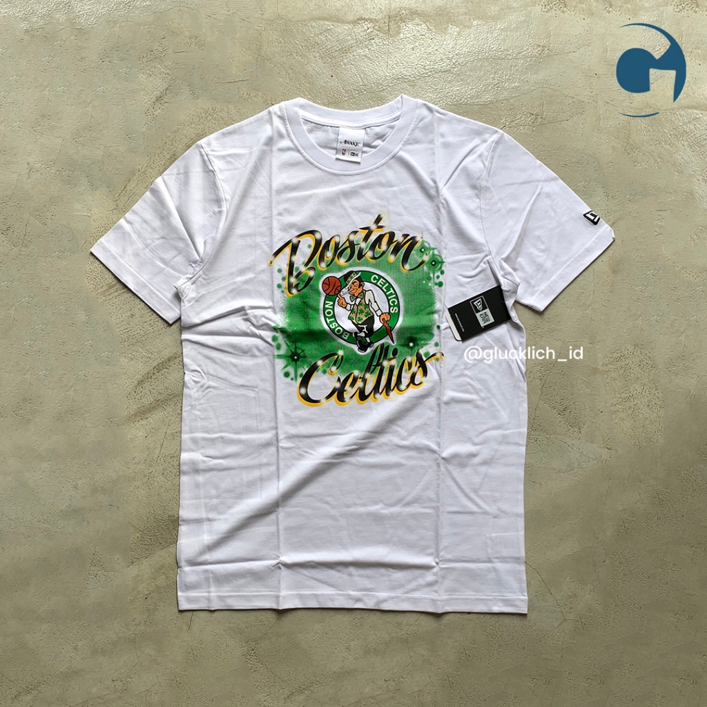Awake NY, X New Era Boston Celtics Tee in White