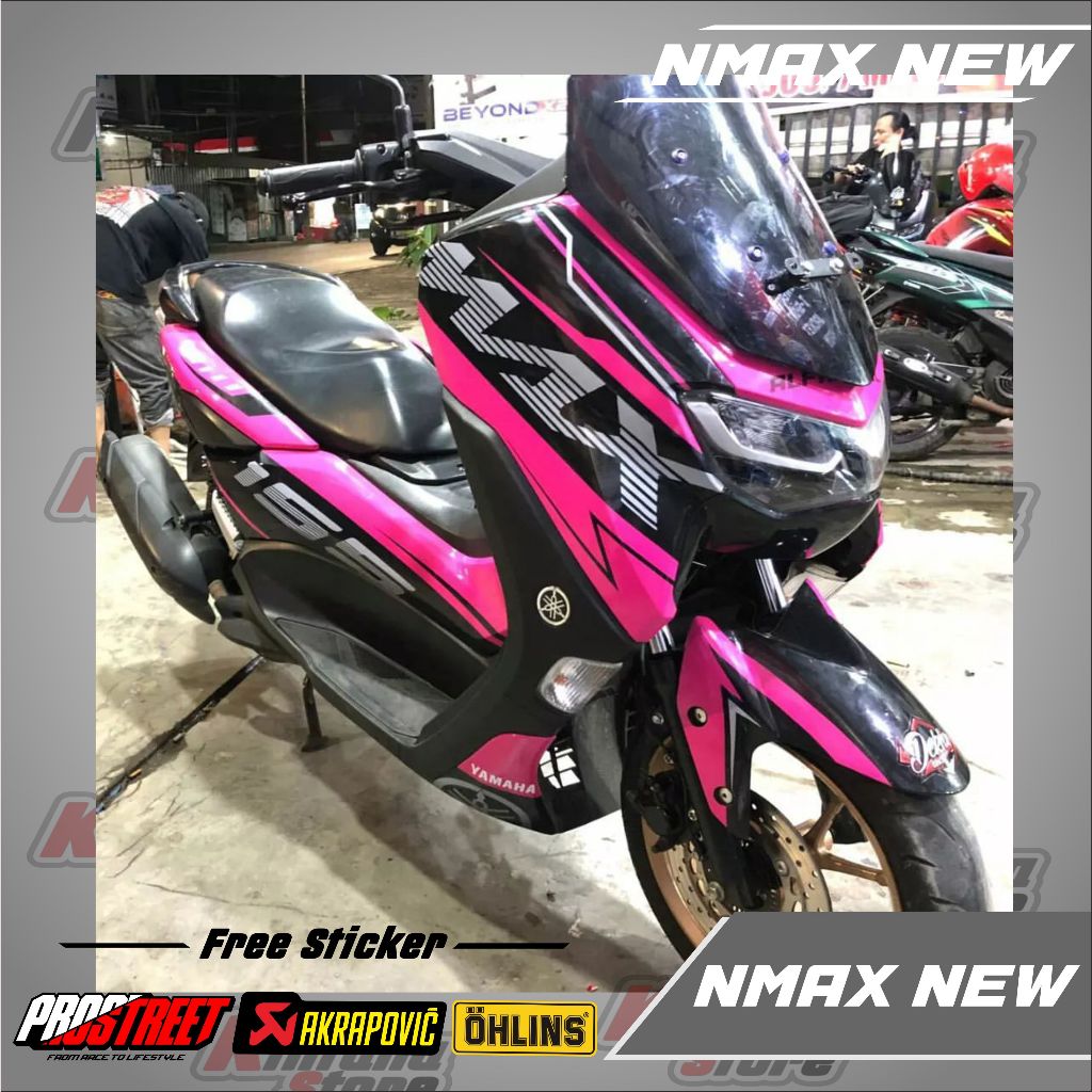Decal Stiker Motor Decal Nmax 2020 2021 2022 Modifikasi Variasi Aksesoris Full Body Sticker 2021 Nma