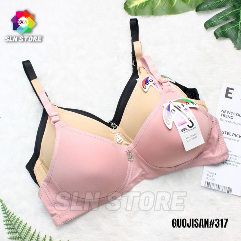 BRA WANITA TANPA KAWAT GUOJISAN BH POLOS PEREMPUAN SUPER SOFT IMPORT CUP A