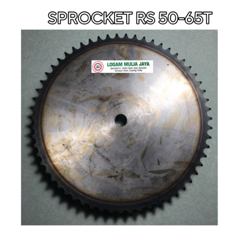 ROLLER CHAIN SPROCKET RS 50 SINGLE GIGI 65T SPROCKET RS 50X65T GEAR GIR RS 50-65T RS 50X65 T RS 50-1