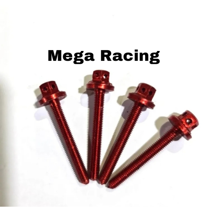 4 PCS BAUT PROBOLT VISOR UNTUK ANTI JEBOL FULL CNC PANJANG 45MM BAUT VISOR NMAX BAUT WINDSHIELD NMAX