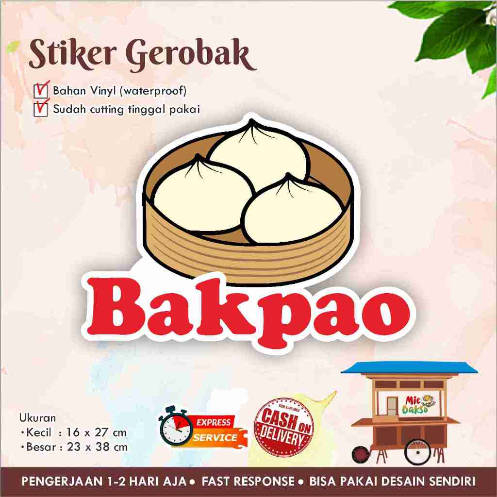 

STIKER KACA GEROBAK VINYL BAKPAO