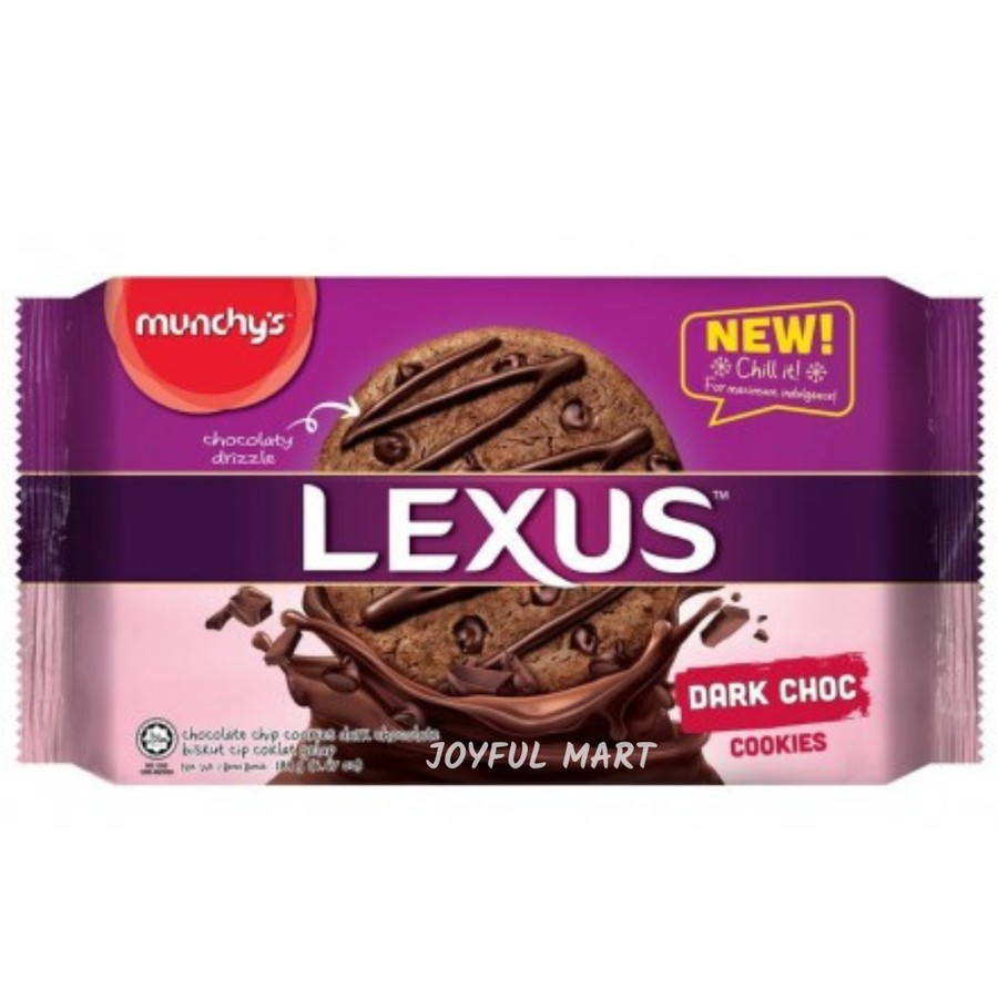 

Munchy's NEW Lexus cookies Chocolaty Drizzle Dark Choc Cookies [189 gr]