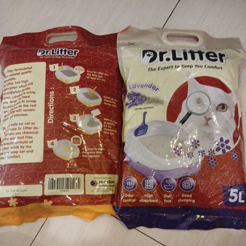 Pasir kucing Dr. litter 5 liter
