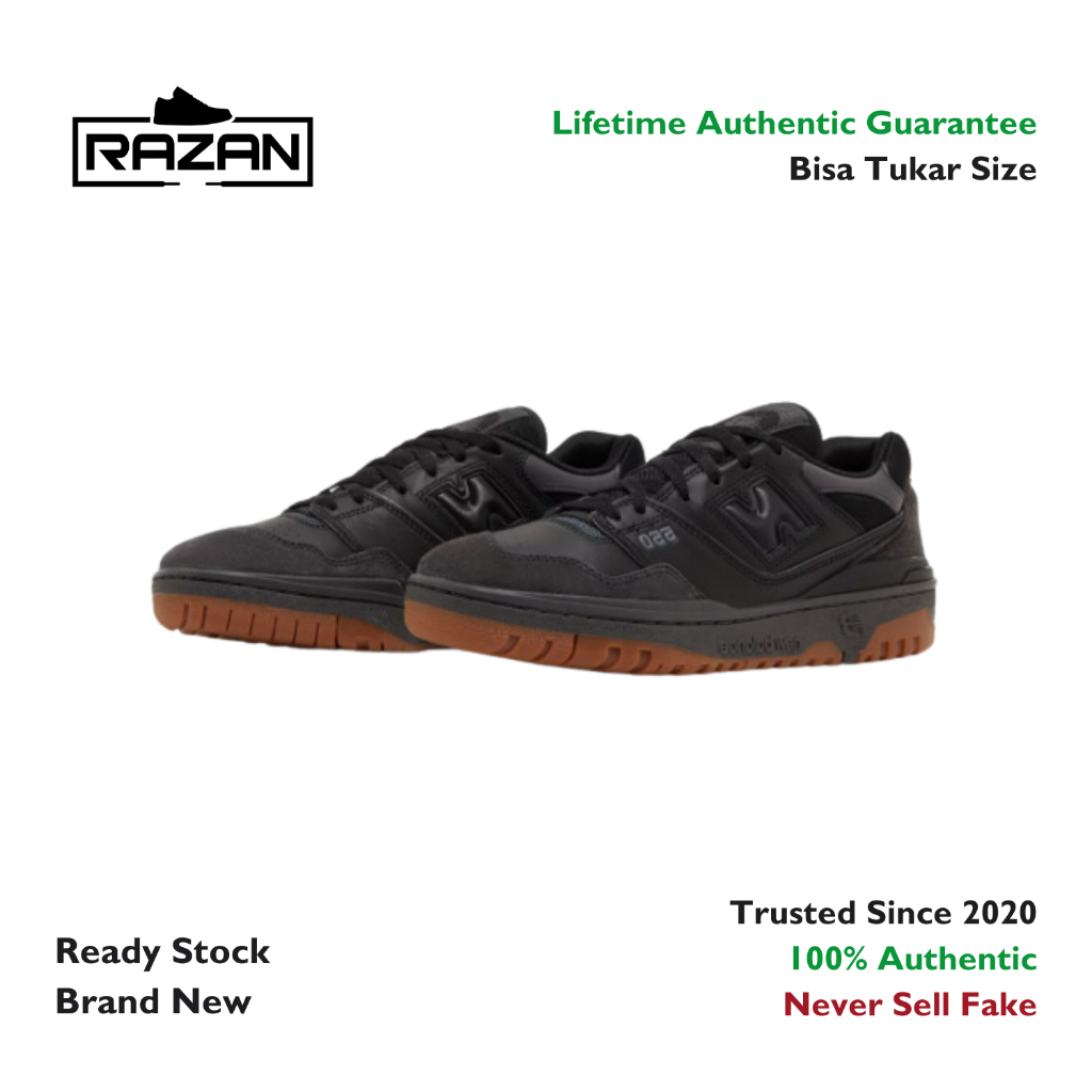 New Balance 550 Black Gum 100% Authentic Original