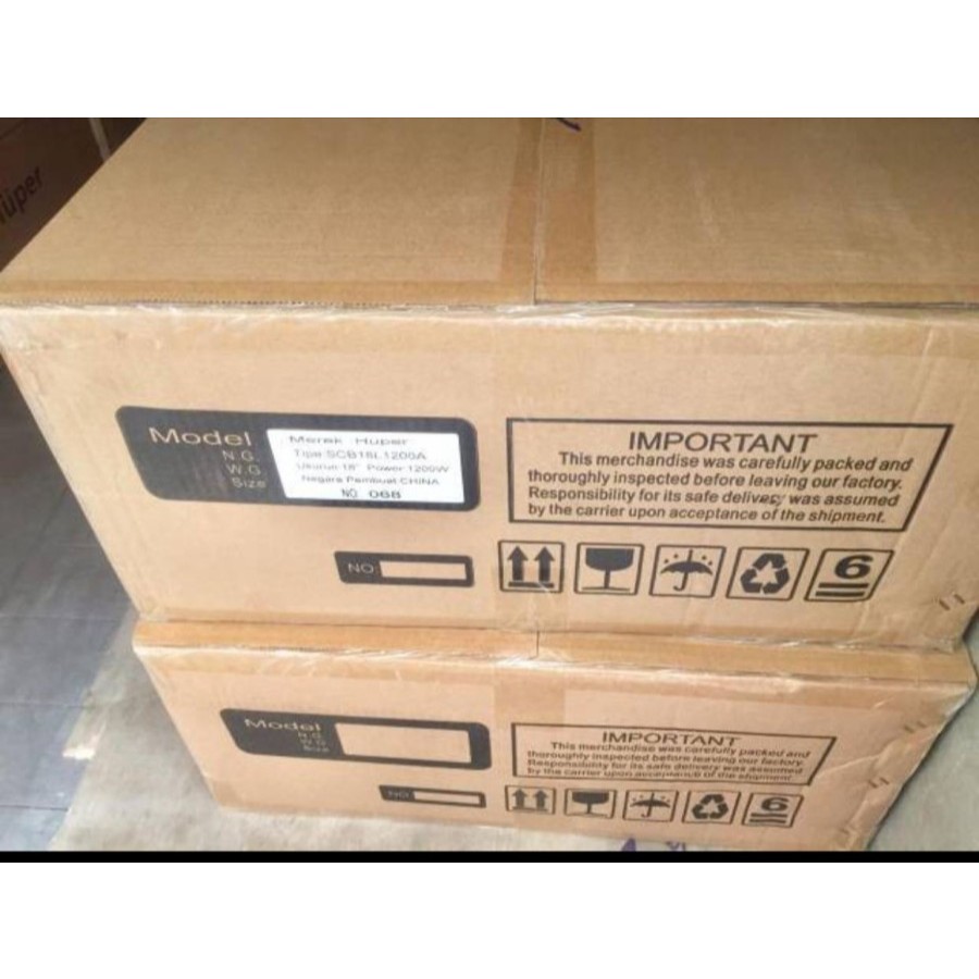 KOMPONEN HUPER SCB 18L-1200A 18L1200A SPEAKER WOOFER 18 INCH / CARBON ORIGINAL