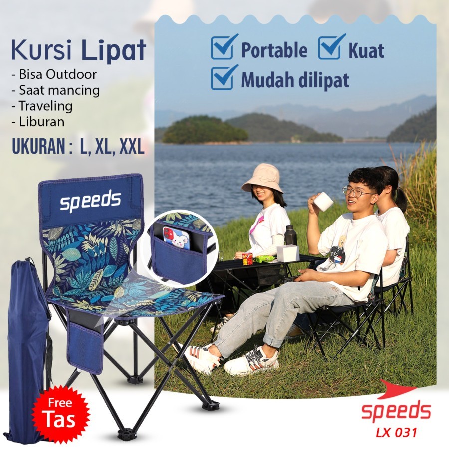 Kursi Lipat Portable Kursi Camping Kursi Gunung SPEEDS