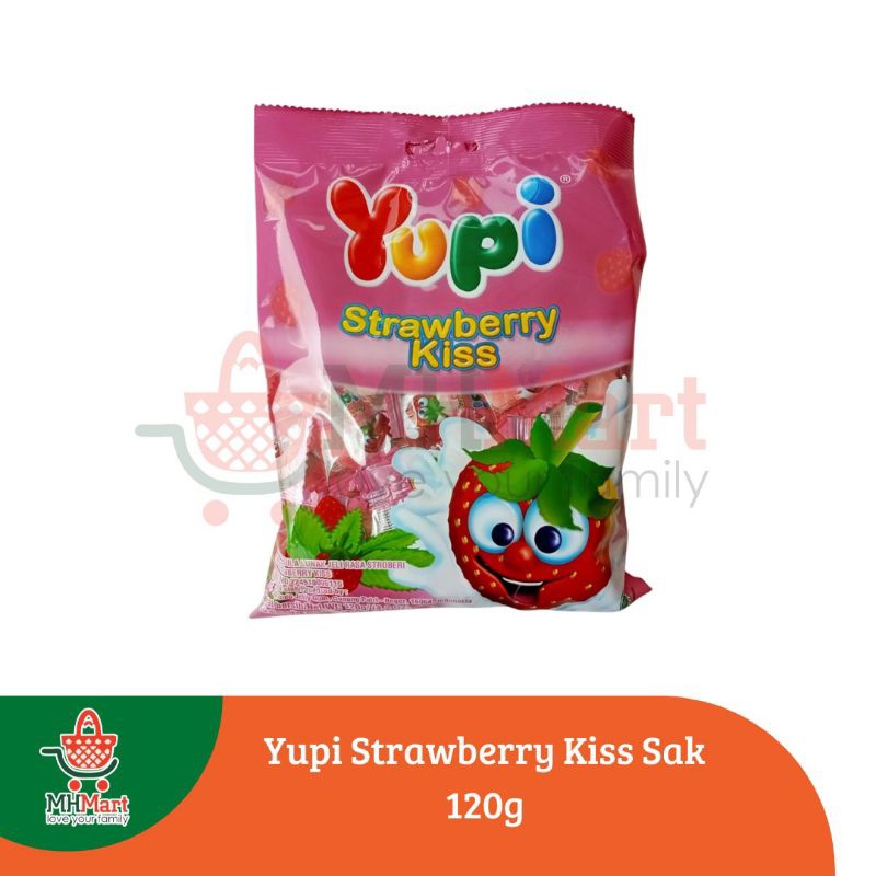 

Yupi Strawberry Kiss Sak 120g