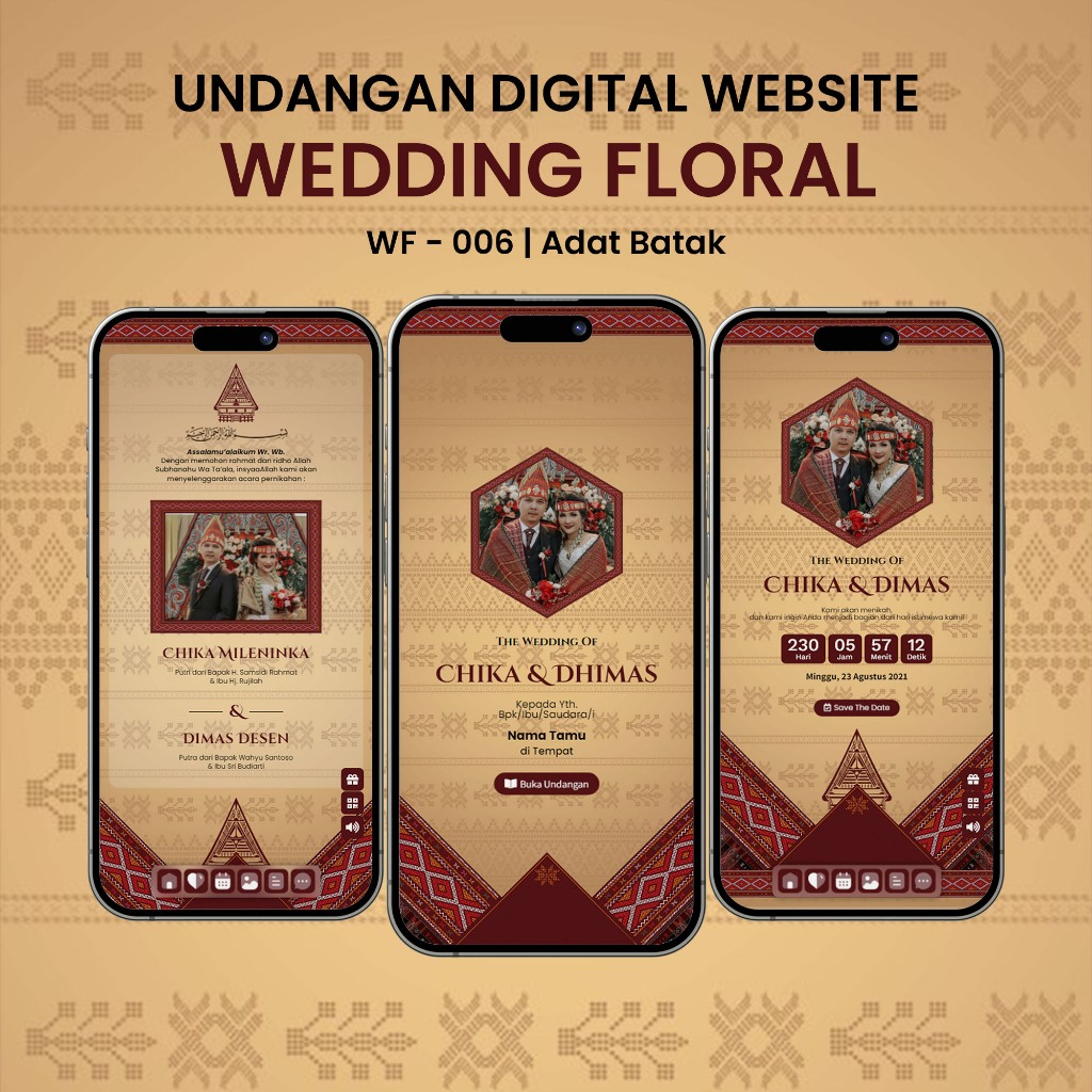 WF006-Adat Batak | Undangan Digital Website