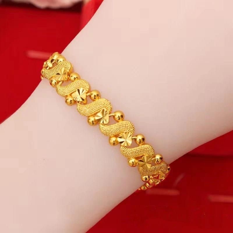 GELANG HONGKONG GOLD TITANIUM LAPIS EMAS ASLI AWET