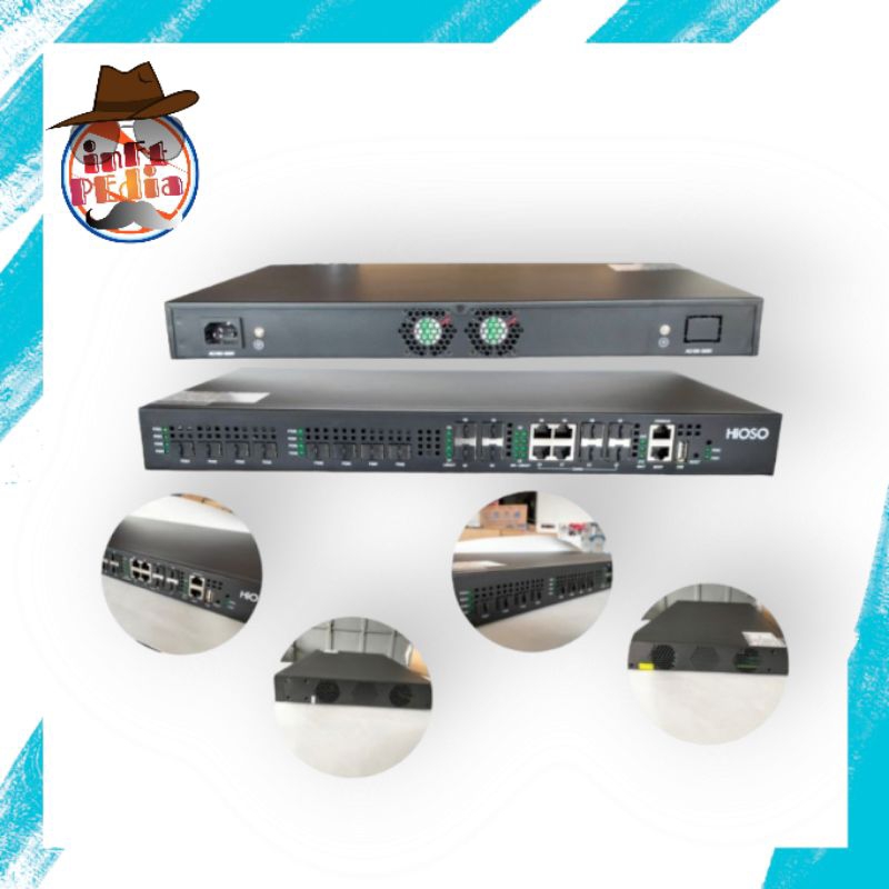(PROMO) OLT Epon Hioso 8pon +Sfp 8dB Jolink