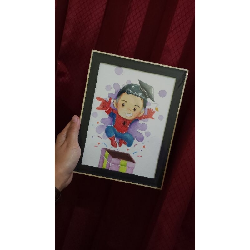 

Ilustrasi Watercolor/Cat air (frame)