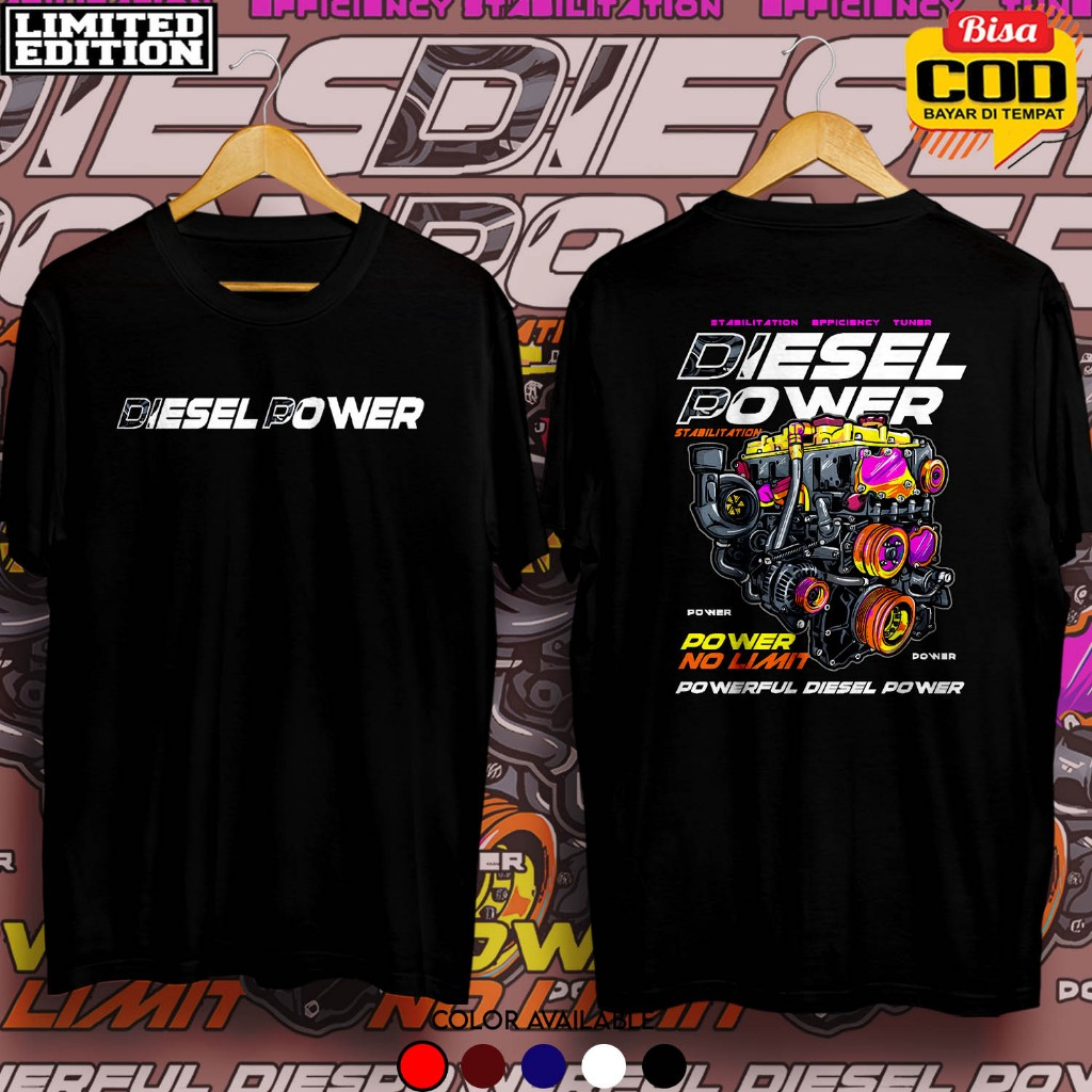 KAOS " DIESEL POWER " Kaos diesel power II | kaos pria jumbo | KAOS DISTRO | Kaos pria Big size jumb