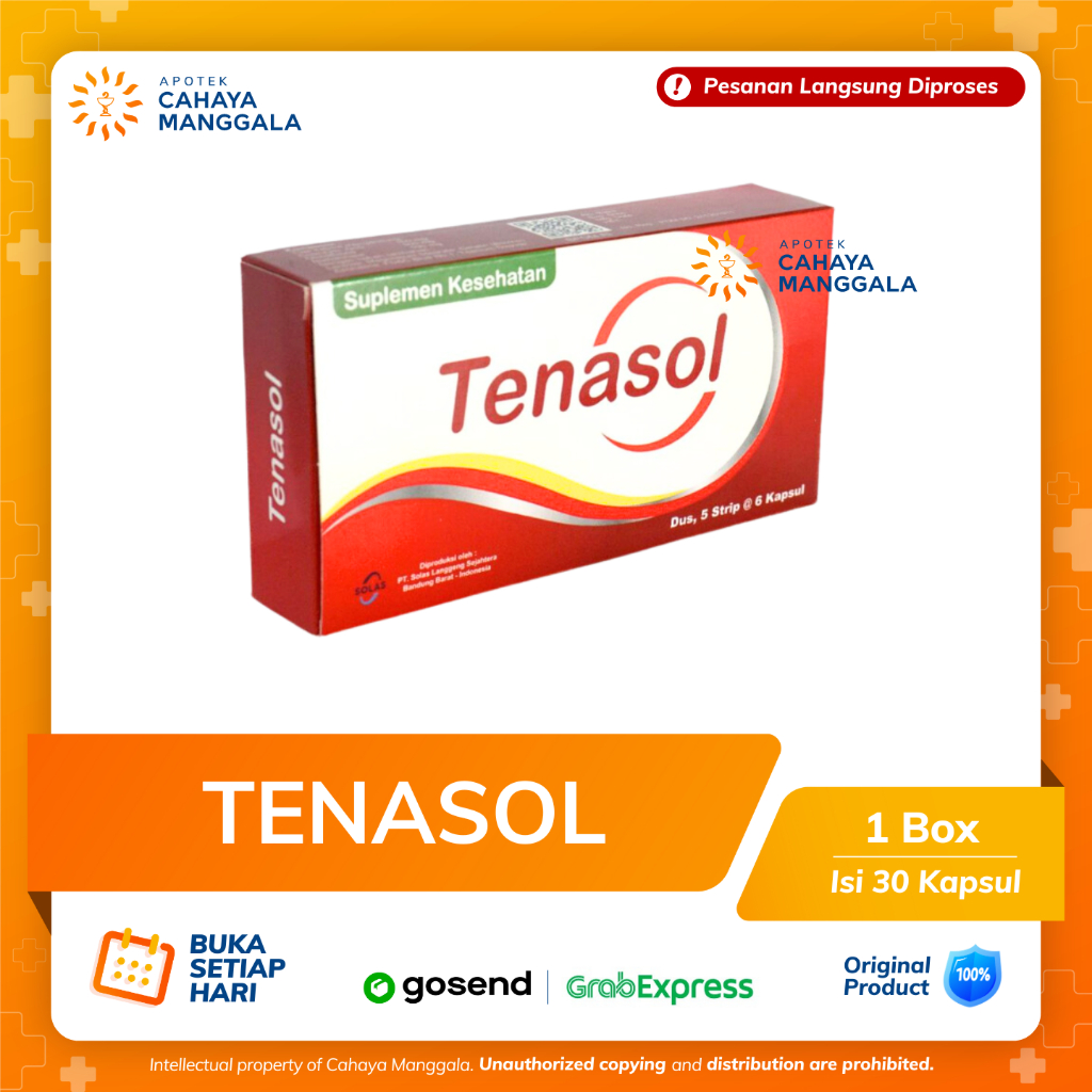 TENASOL SUPLEMEN KESEHATAN PER BOX 30 KAPSUL