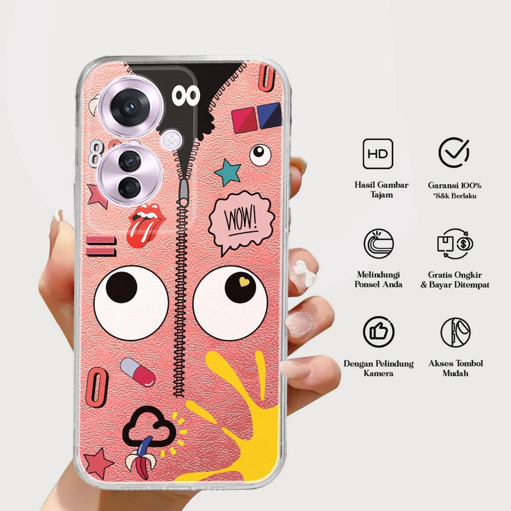 CASE OPPO RENO 11F 5G - Casing OPPO RENO 11F 5G Terbaru AERO STORE [ MOTIF 15 ] Silikon - Case Hp OP