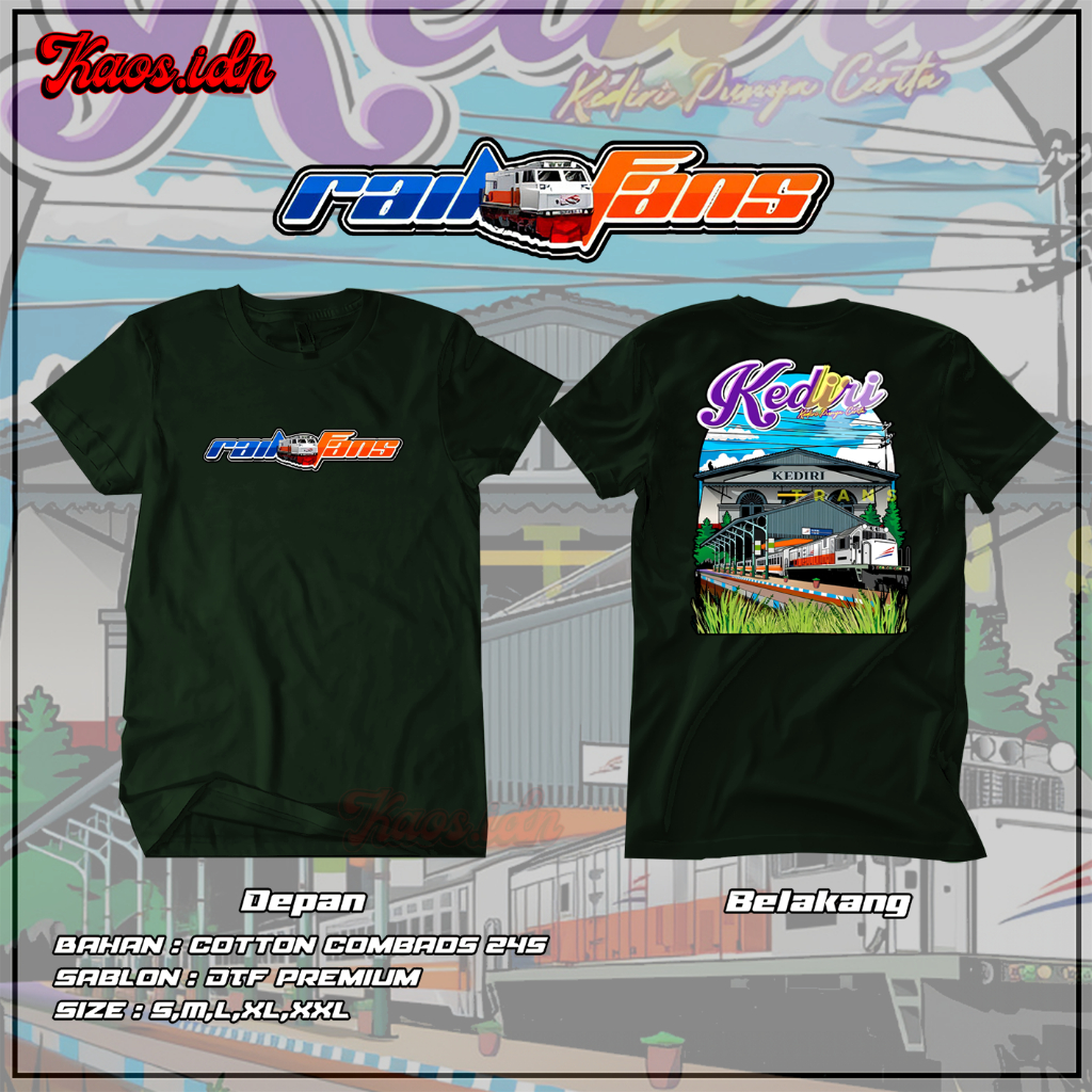 [Bisa COD] Kaos KAI Original Merchandise | Kaos Katun 24s Asli | Baju RAIN FANS Viral | Baju Distro 