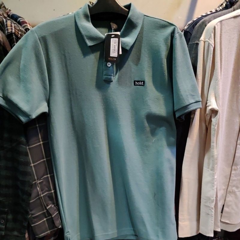 Kaos kerah polos kaos polo shirt Pria Hold Original