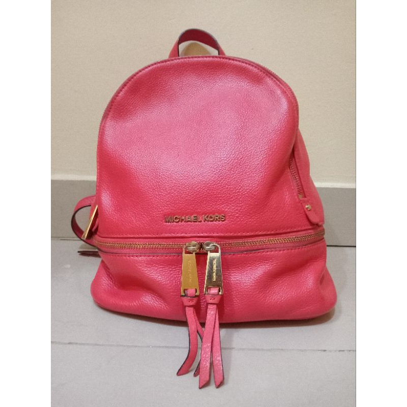 Preloved Michael Kors Rhea Backpack Size Large Pink