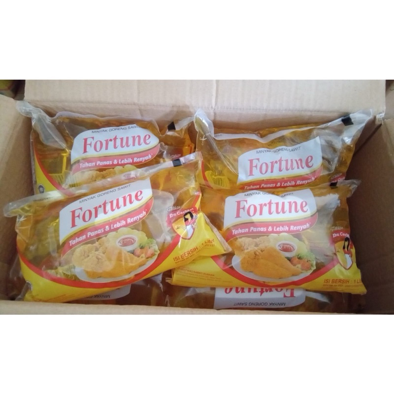 

MINYAK GORENG FORTUNE BANTAL KEMASAN 1 L (JAWA TIMUR)
