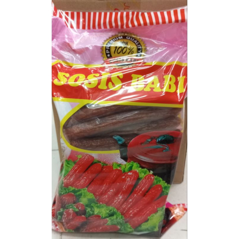 

sosis Babi lapciong 260gr-290gr Cap 5 kelelawar Malaysia (6 batang)