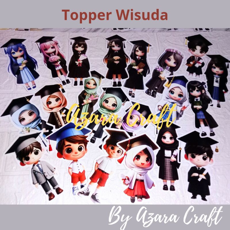 

Topper wisuda untuk buket hari ibu , hari guru