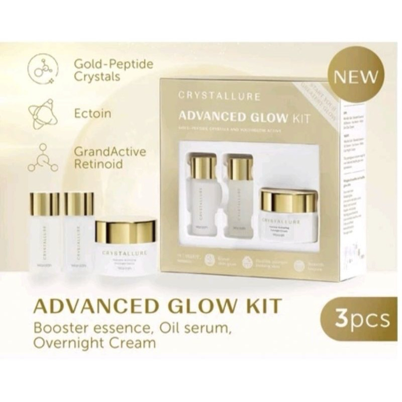 CRYSTALLURE ESSENTIAL SKIN CARE ROUTINE | CRYSTALLURE ADVANCED GLOW KIT