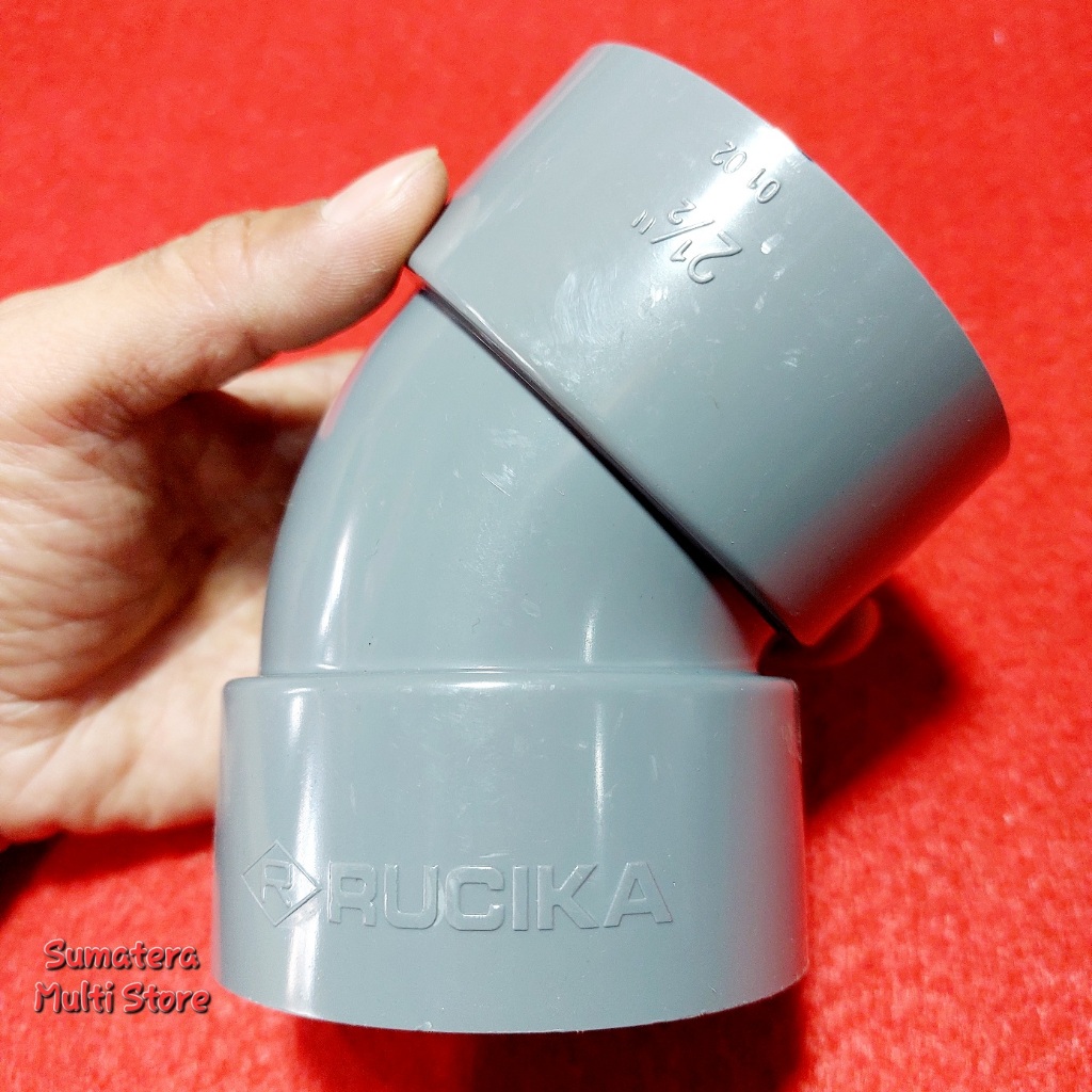 Rucika Elbow 2 1/2 Inchi 45 Derajat Type D - Sambungan Pipa 45° 2½ / 2,5 Inc