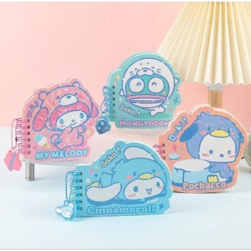 

NOTEBOOK SANRIO GLITTER COVER ORI