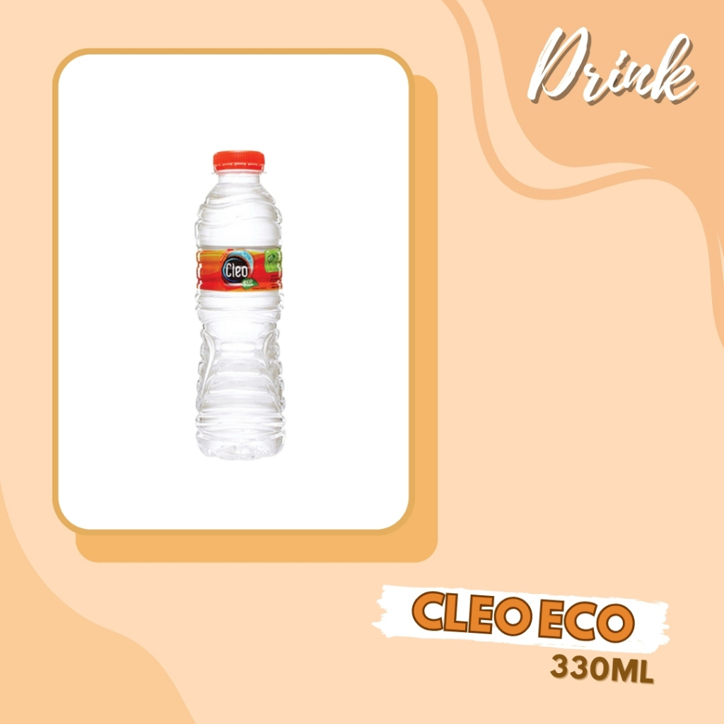 

DRINK | MINUMAN BOTOL | CLEO ECO SHAPE | AIR MINUM DALAM KEMASAN AIR MINERAL | BOTOL | CLEO ECO 330ML