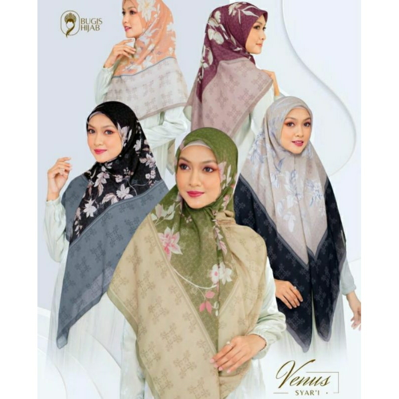 BELLA SQUARE BUGIS HIJAB MOTIF SYARI JUMBO